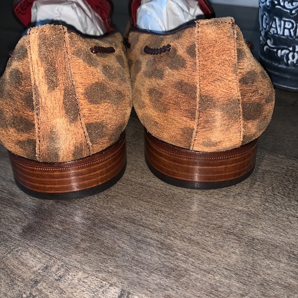 JEFFERY WEST JUNG TASSEL LEOPARD PRINT LEATHER LOAFERS - Picture 3 of 8